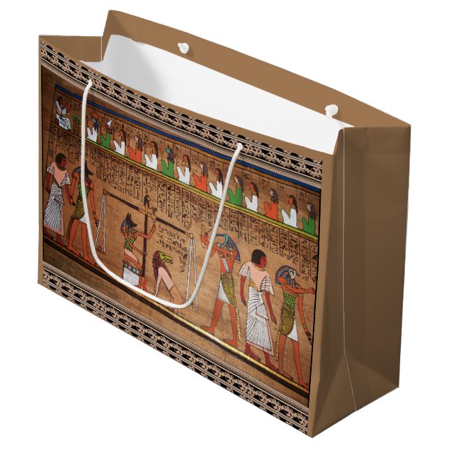 Sac cadeau Égypte-Hiéroglyphes (Devant Angle)