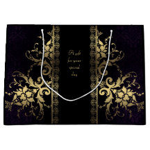 Sac cadeau Elegable Black and Gold