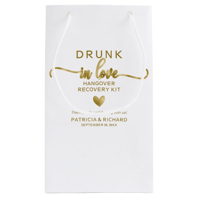 Sac Cadeau En Amour Mariage Kit De Passage Petit (Dos)