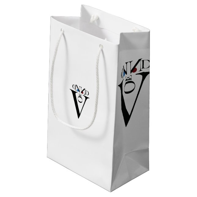 Sac cadeau face lettre (Dos Angle)