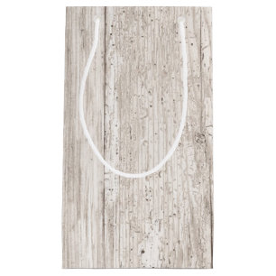 Sac cadeau Faux White Patiné Wood