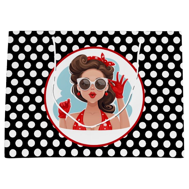 Sac cadeau femme rétro (Devant)