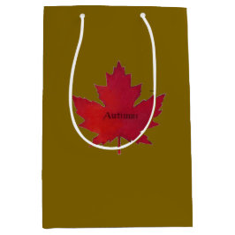 Sac cadeau Feuille d'érable d'automne Canada