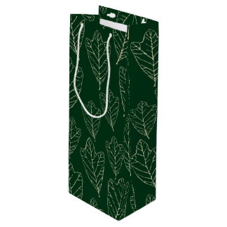 Sac cadeau Feuille en chêne contemporain
