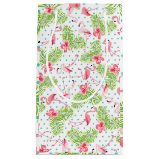 Sac cadeau Flamant rose Palm Vert