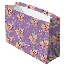 Sac cadeau floral