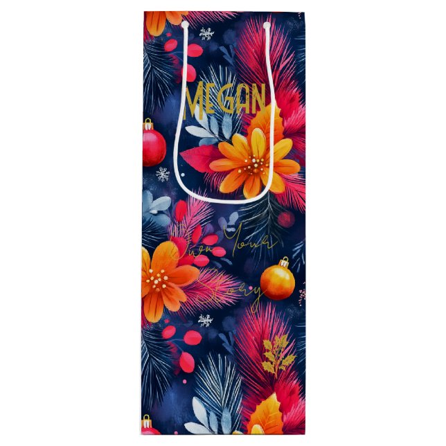 Sac cadeau floral de vacances sur mesure (Devant)