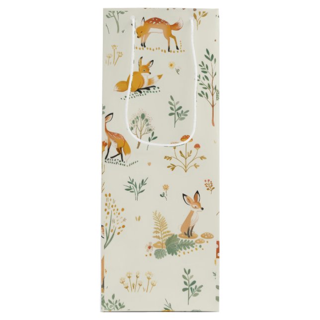 Sac cadeau "Foxy Wine" (Devant)