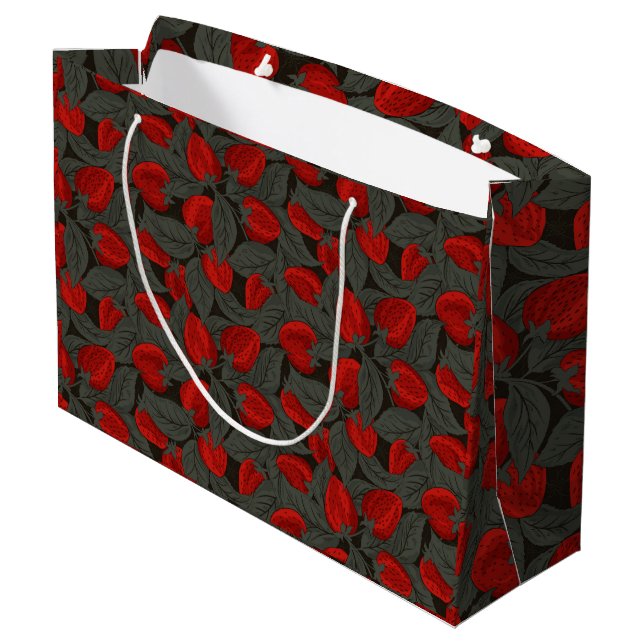 Sac cadeau fraise (Dos Angle)