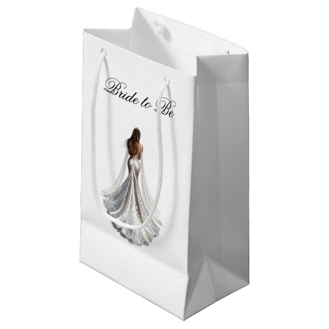 Sac Cadeau Future Mariée Mariage (Devant Angle)