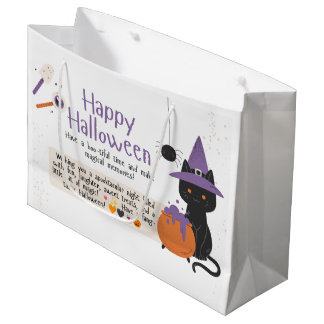 🎃 Sac cadeau géant Halloween effrayant