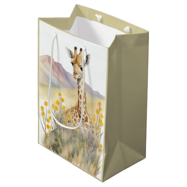Sac cadeau Giraffe (Devant Angle)