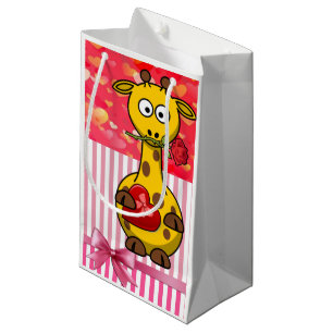 Sac cadeau Giraffe de Saint-Valentin