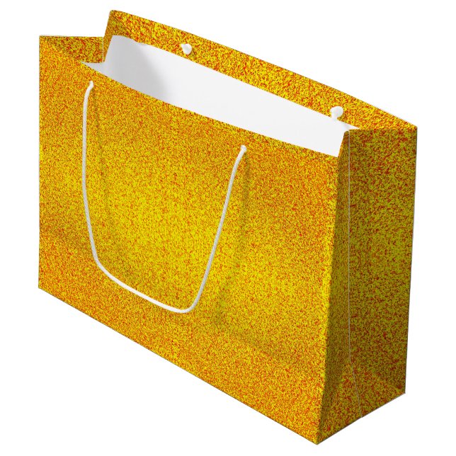 Sac cadeau Gold de luxe (Devant Angle)