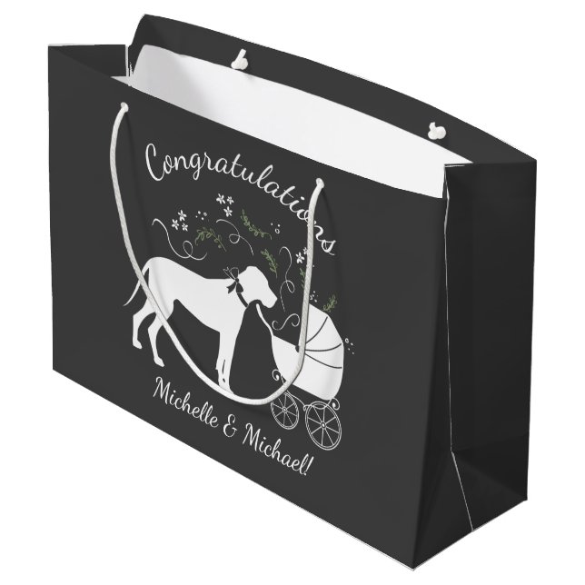 Sac Cadeau Grand Baby shower Dane (Dos Angle)