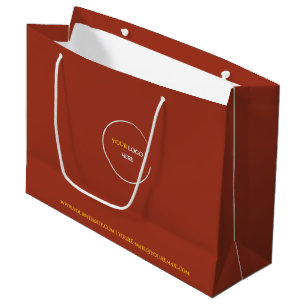 Sac Cadeau Grand Format en Argile Rouge