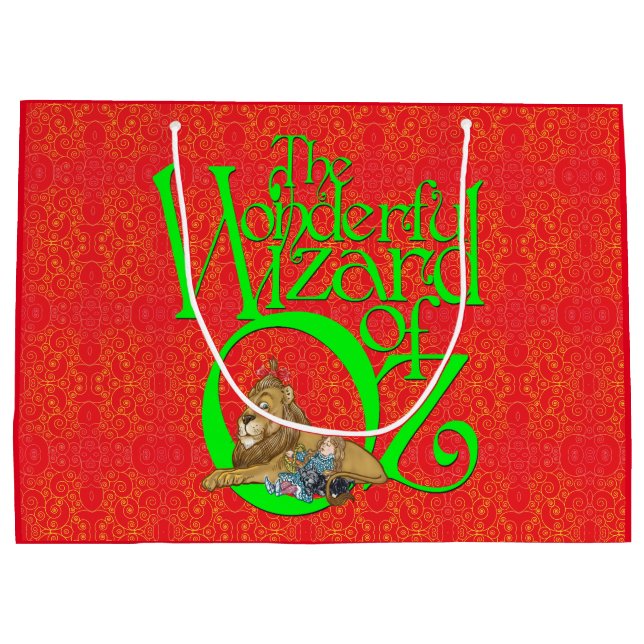 Sac cadeau grand format Noël Classique Magicien d' (Dos)