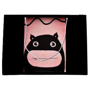 Sac cadeau - Grand, Glossy HAPPY MONSTER