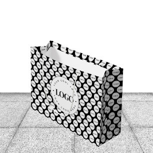 Sac Cadeau Grand & Petit modèle de logo d'entreprise personna