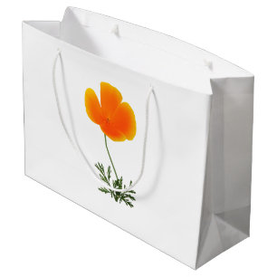 Sac Cadeau grand sac-cadeau de pavot orange