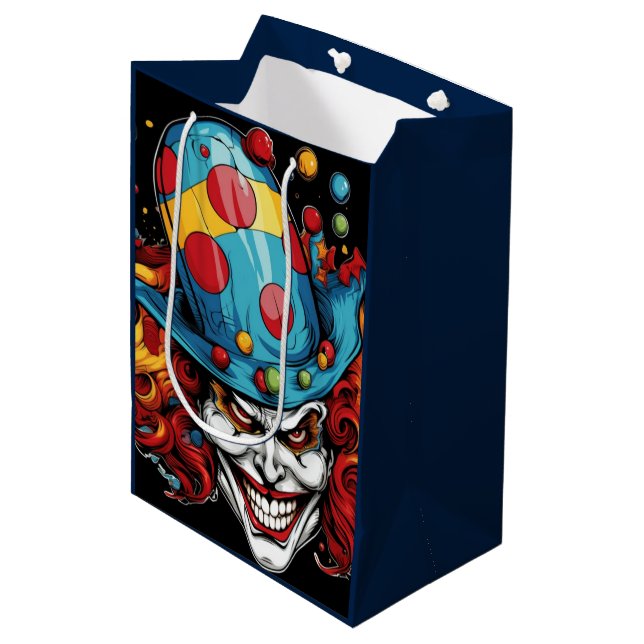 Sac cadeau Halloween/Joker (Devant Angle)