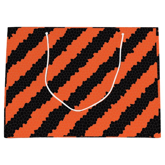sac cadeau halloween rayures (Devant)