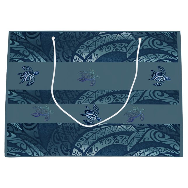 Sac cadeau Hawaiian Tapa et Honu (Devant)