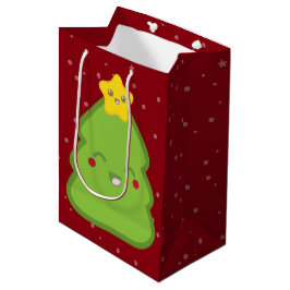 Sac cadeau Kawaii Christmas Tree et Star