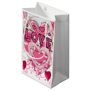 Sac cadeau L'amour de Valentine