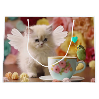 Sac cadeau Latte Kitten et Budgie