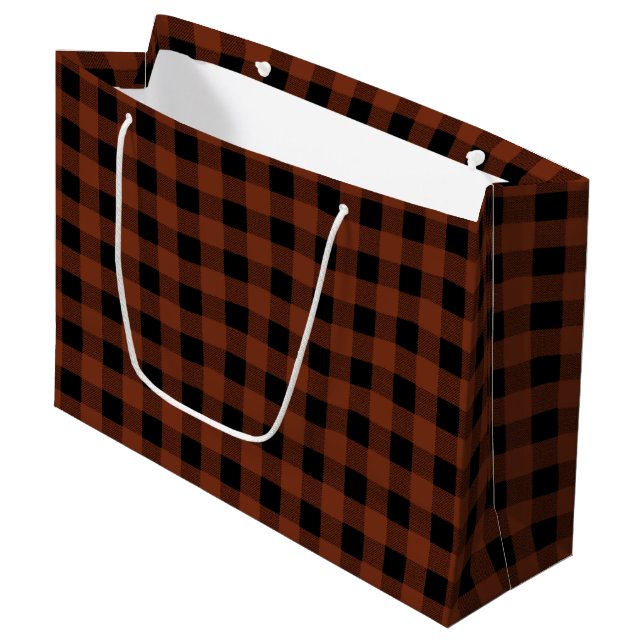 Sac cadeau Lavé, Brown et noir (Devant Angle)