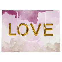 Sac cadeau 'LOVE' (taille Grande)