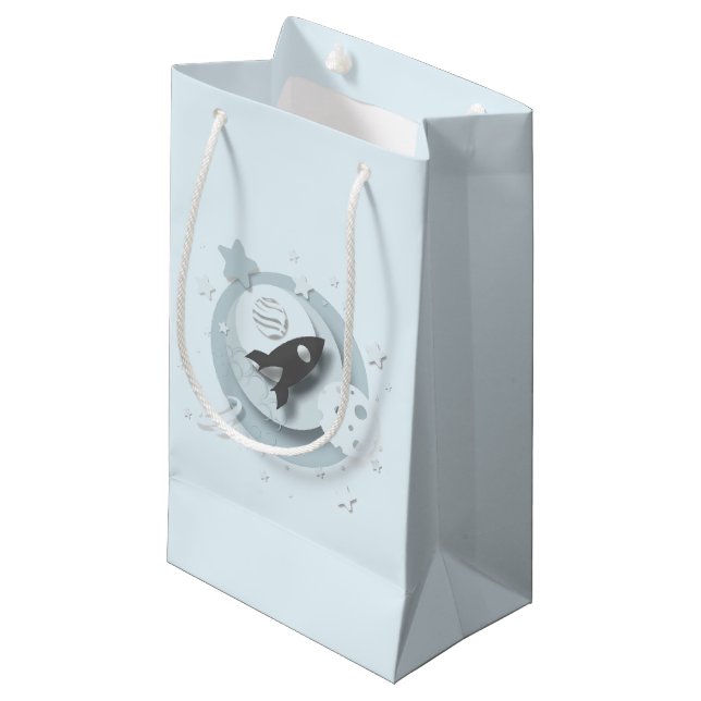 Sac cadeau Lune & Étoiles (Devant Angle)