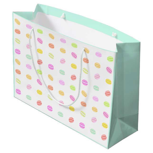 Sac cadeau Macaron Mint (Dos Angle)