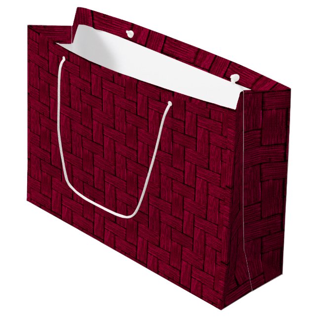 Sac cadeau Magenta Lincoln Logs (Devant Angle)