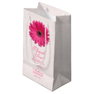 Sac cadeau mariage rose Gerber Daisy dace