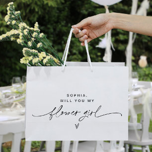 Sac cadeau minimaliste Flower EVERLEIGH