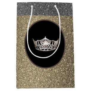Sac cadeau Miss America Silver Crown Gold FX Glitt