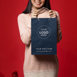 Sac cadeau moderne minimaliste d'affaires