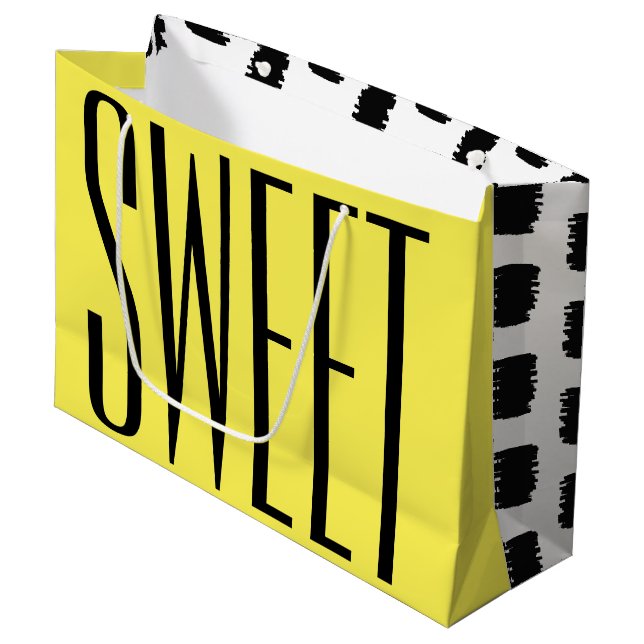 Sac cadeau moderne pour Anniversaires (Devant Angle)