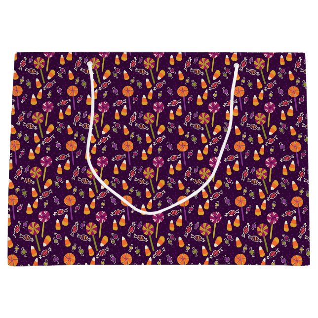 Sac cadeau Motif de bonbons d'Halloween mignonne (Devant)
