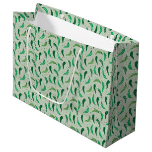 Sac Cadeau Mouchoir chilien mignon poivrons sur vert grand ca