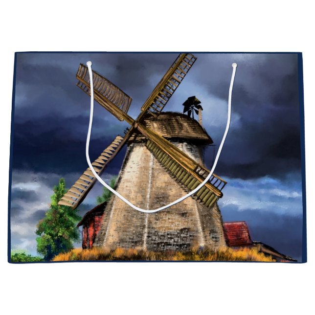 Sac Cadeau Moulin à Vent Hollandais (Devant)