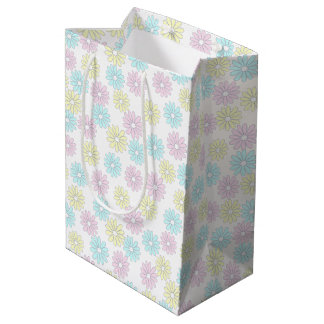 SAC CADEAU MOYEN 花 パステル