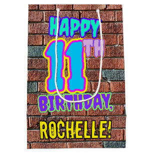 Sac Cadeau Moyen 11e anniversaire : Amusant, Graffiti urbain inspir