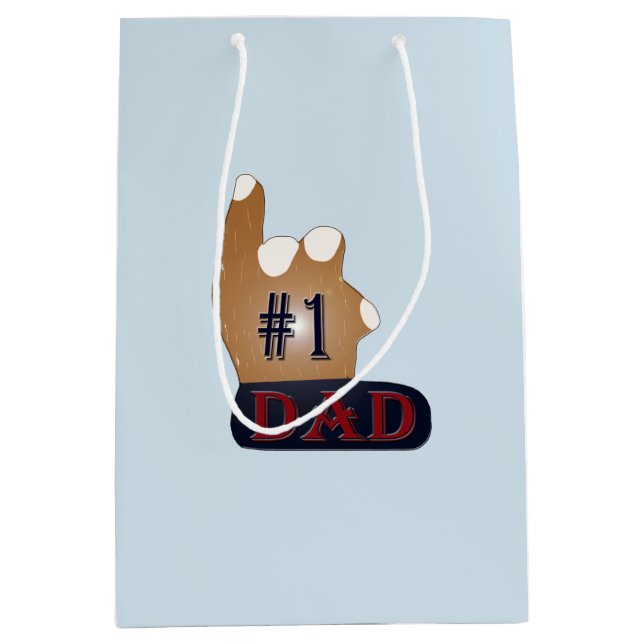 Sac Cadeau Moyen #1 Papa Ebony Teak (Devant)