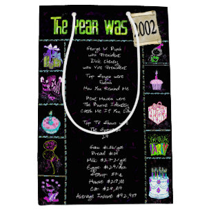 Sac Cadeau Moyen 2002 Anniversaire Trivia Fun Fact
