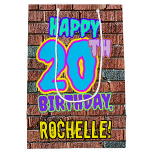 Sac Cadeau Moyen 20e anniversaire : Amusant, Graffiti urbain inspir