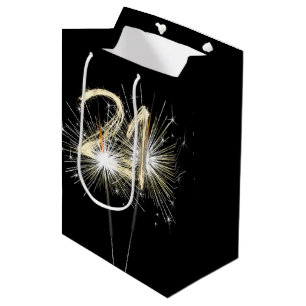 Sac Cadeau Moyen 21e anniversaire Sparklers