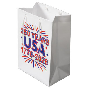 Sac Cadeau Moyen 250 ans États-Unis 1776–2026 Semiquincentenaire
